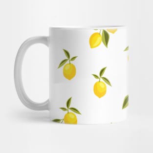 Citrus Lemon Fruit Pattern Mug